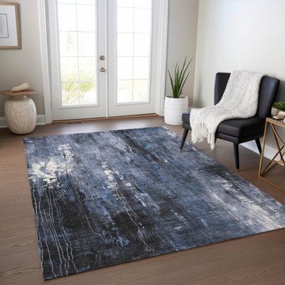 Tapis intérieur / extérieur bleu Caelion