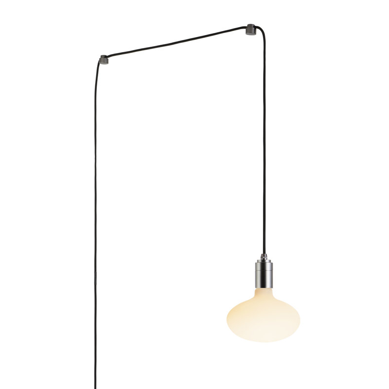 Luminaire suspendu ovale à 1 lumière, Graphite