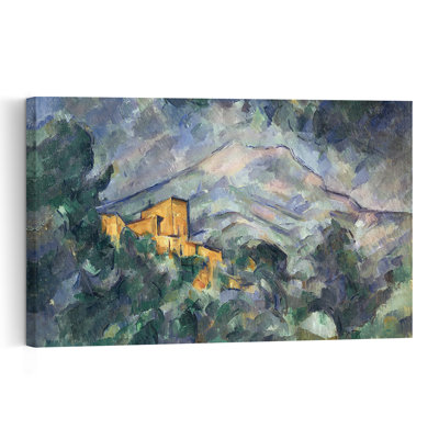 Montagne Sainte-Victoire et Château Noir, 1904-1906 - Affiche murale abstraite contemporaine représentant un paysage de montagne