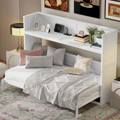 Twin XL Murphy Bed With USB Charging Station
