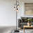 Adjustable Tree Floor Lamp With 3 Glass Shade Bulbs