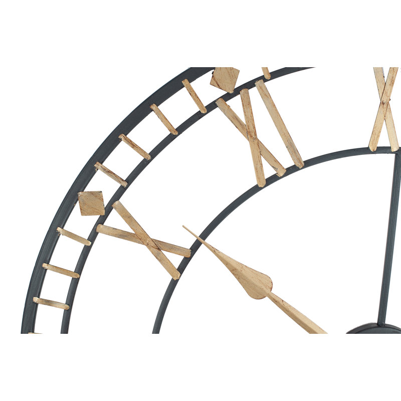 Beaver Creek Metal Wall Clock, Antique Bronze/Unfinished Gold