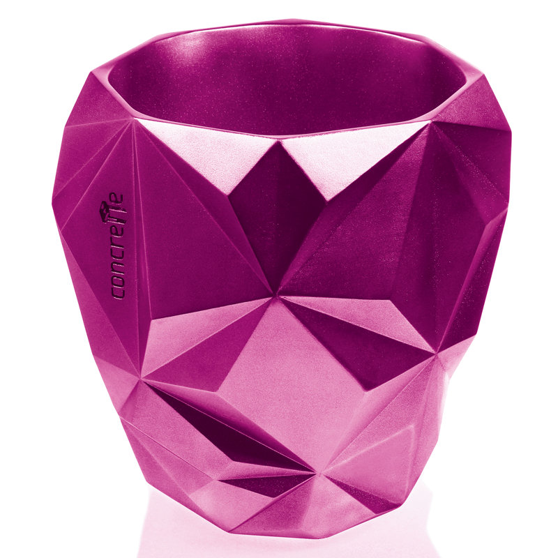 Handmade Planter, Pink Metallic