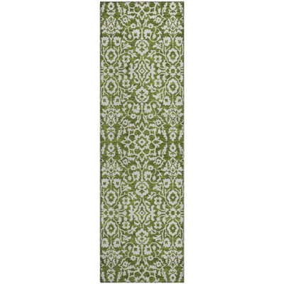 Premium Machine Washable Prisco Olive Rug