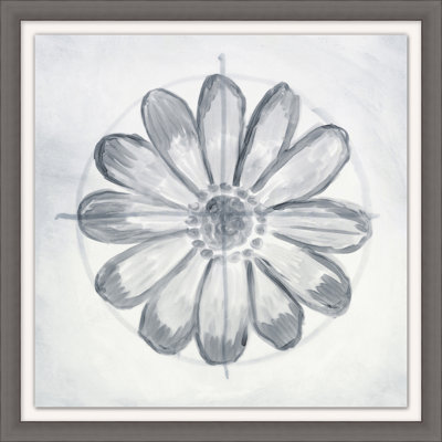 Silver Flower 2 Print