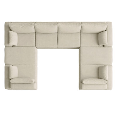 U Sectional Sofa Couch Set