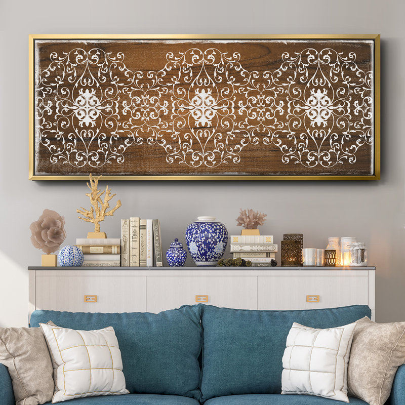 Panneau Boho - toile encadrée, H 20 po x l 50 po