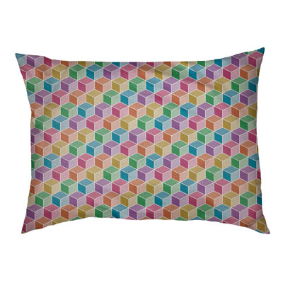 Coussin décoratif en arc de lit à chat arc-en-ciel Campion