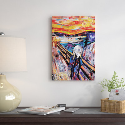 «The Scream (Homage to Munch)», impression sur toile