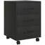40 cm W 3 -Drawer Wheels / Casters included Mobile Filing Cabinet