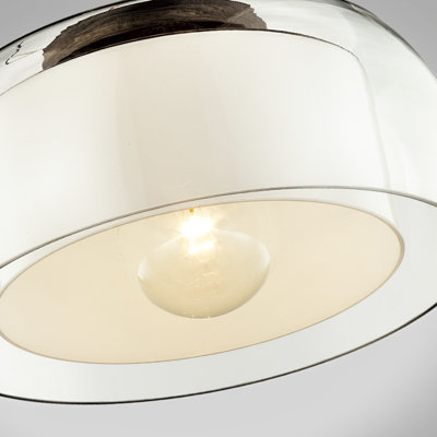 1 - Light Simple Drum Flush Mount