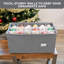 Boîte de rangement pour ornements de Noël pour protéger et ranger des décorations allant jusqu'à 54 "-1232448450