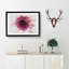Heart of a Pink Gerbera in Abstract - Picture Frame Graphic Art Print-55763040-55763043
