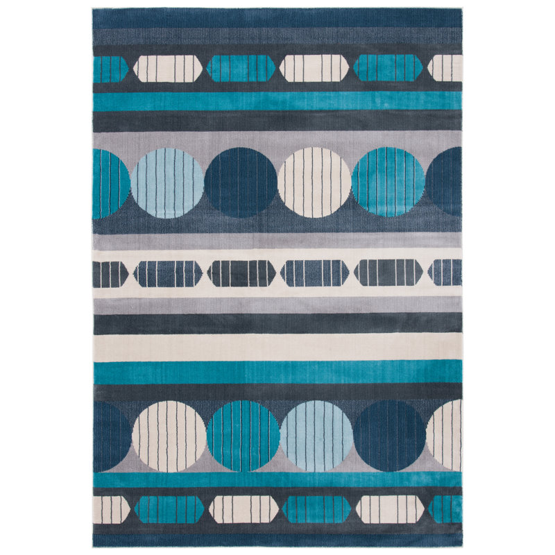 Honea 300 Performance Geometric Rug, Rectangle 4' x 6'