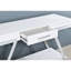 Superbe table avec cadre et console de rangement rectangulaire extérieure brillante