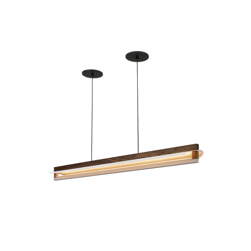 Nubis 1 - Light Textured Black LED Single Pendant, 2700 K