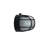 Bulkhead 8" Oval Caged - Textured Black with Clear with Sandblasted Glass