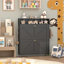 Armoire à chaussures murale avec 3 tiroirs rabattables-2059765429-2062142369