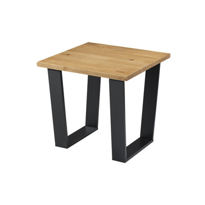 Caitlynne Industrial Design Wooden Side Table