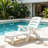 Foldable Poolside Reclining Chair with 5-Position Backrest