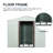 Outdoor Metal Shed 8ft X 4ft With Aluminium And Lock White Robust Structure Padlock-118823227