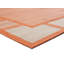 Tapis orange à motif géométrique Kazen-1140208274