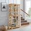 Charming Curio Cabinet With Adjustable Shelves And Interior Design Elegant Antique Shelving Unit Home Decor Enhancement