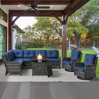 Bonia 8 - Person Outdoor Seating Group with Cushions by Wildon Home