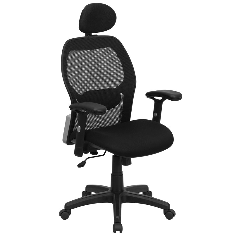  Chaise de travail en filet Super, Noir