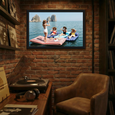 Fashion Beach Floats Women Sunbathing Ocean View