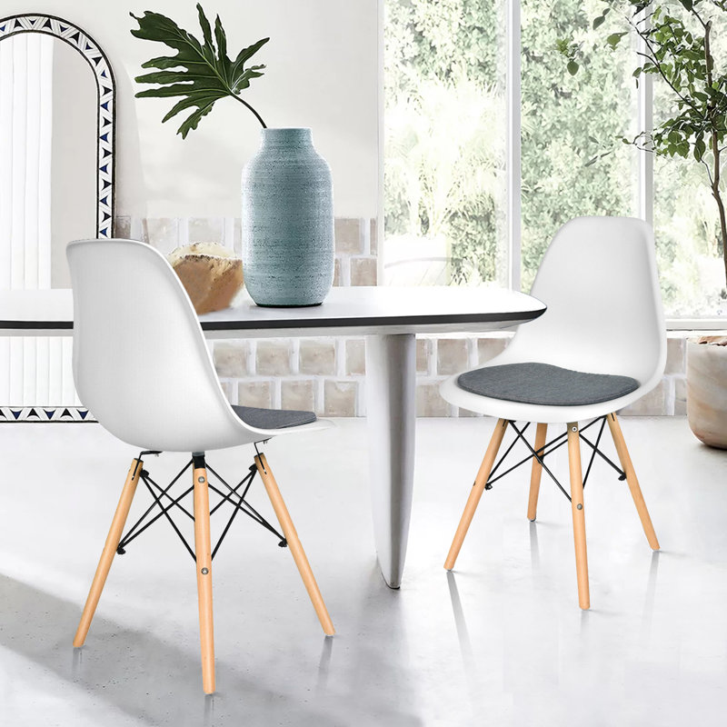 Chaise d'appoint en lin, Blanc