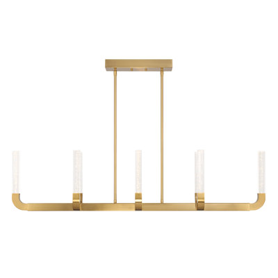 Del Mar 8 - Light Dimmable LED Linear Chandelier
