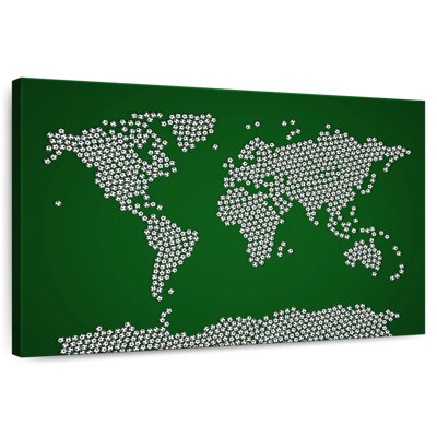 Carte du monde des ballons de soccer Aliaz
