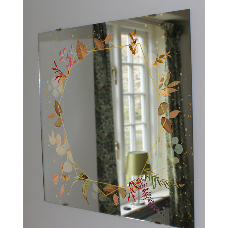 Adalira Flat Wall Mirror, 124cm H x 124cm W