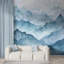 Murale Misty Blue Layered Mountains-483649850
