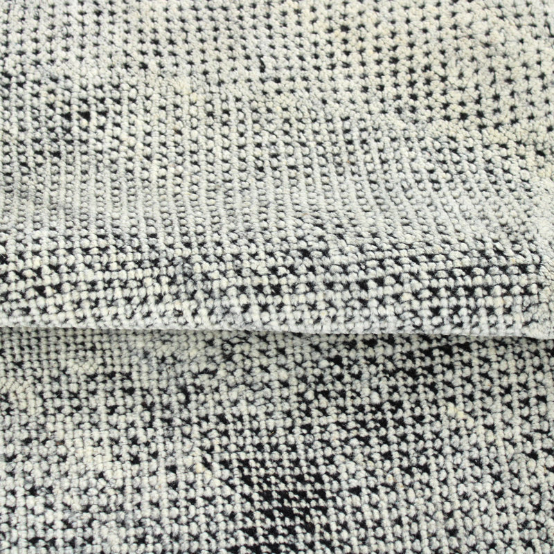 Gray Contemporary Wool Rug - 8'1" x 9'8"