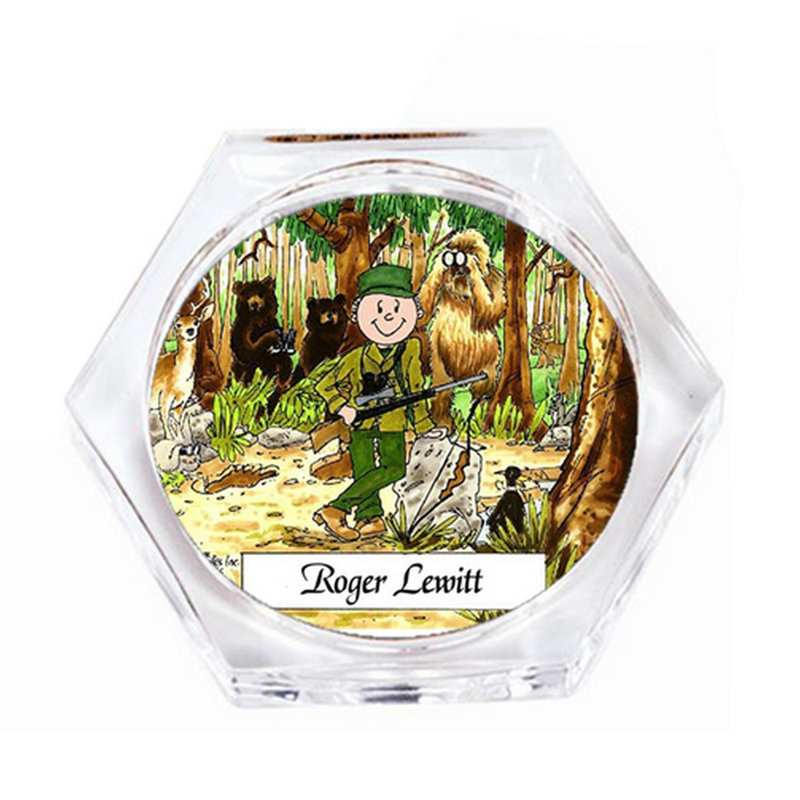 Ensemble de 4 sous-verres personnalisables Hunter, Oui