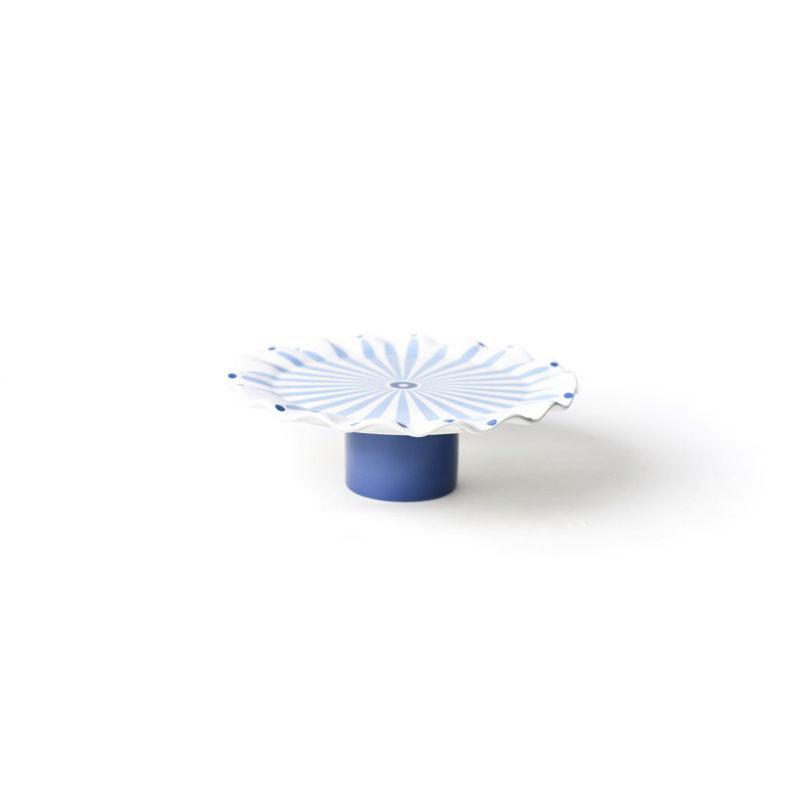 Iris Blue Ceramic Cake Stand