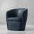 Azurdee Top Grain Genuine Italian Leather Swivel Barrel Chair (Set of 2)-107150432
