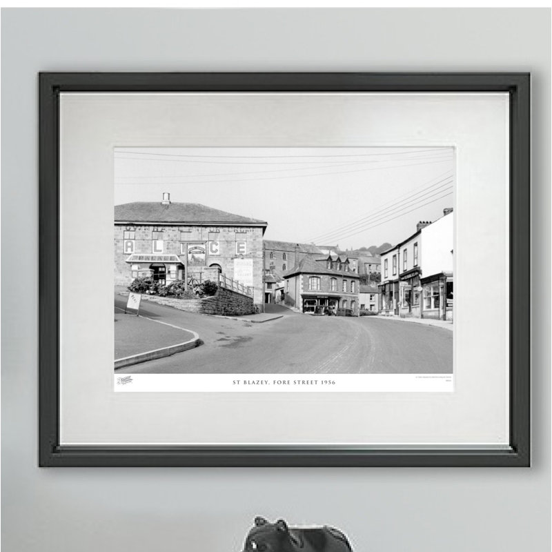 St Blazey, Fore Street 1956 by Francis Frith - Single Picture Frame Print, 60cm H x 80cm W x 2.3cm D