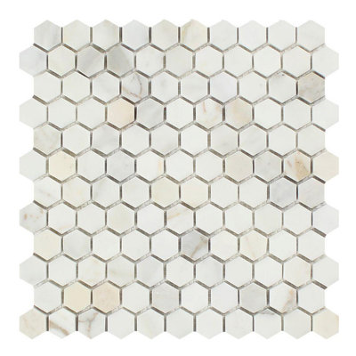 Marble Honeycomb Mosaic Wall & Floor Tile