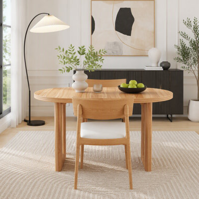 Modern Extendable Dining Table – 55 to 71 Inches for Flexible Seating