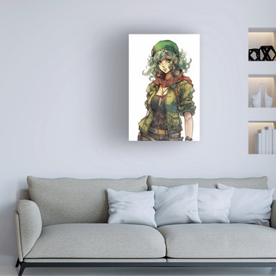 Art mural sur toile tendue - «Wumples '' - Mercenaire 2», art mural pour salon, chambre à coucher ou bureau - 12 x 19
