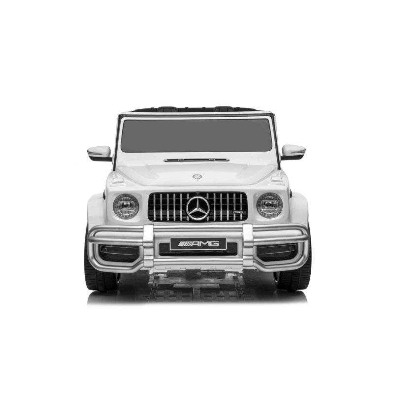 White 24V Mercedes G63 Ride-On Car with Remote Control
