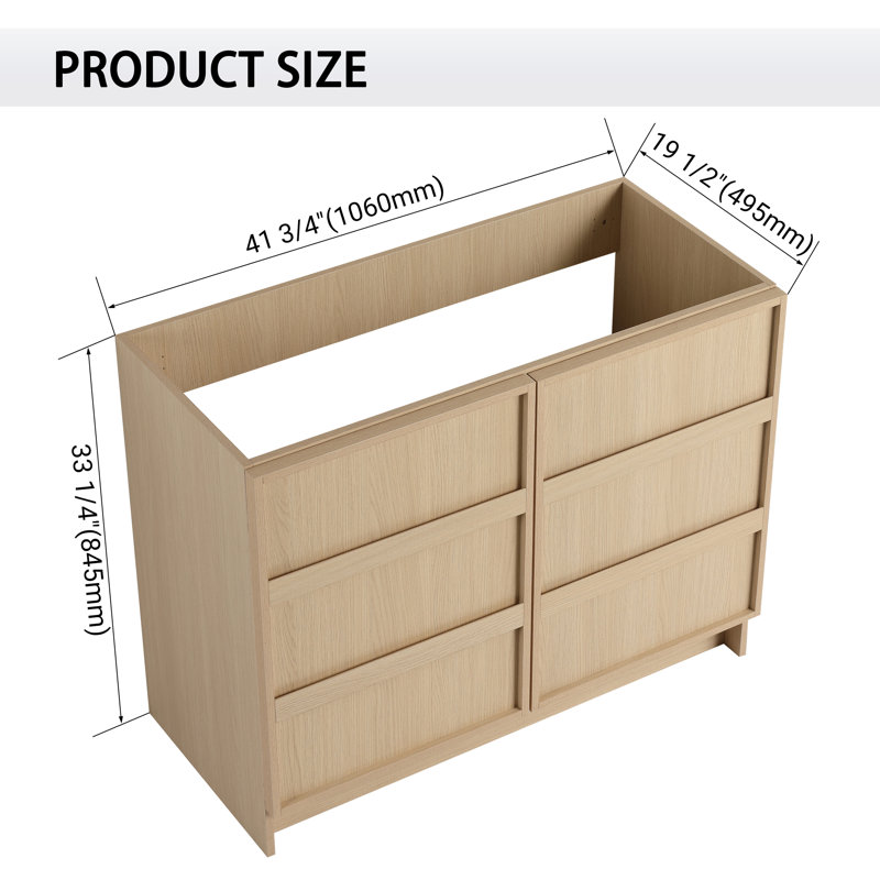 42'' Single Bathroom Vanity Base