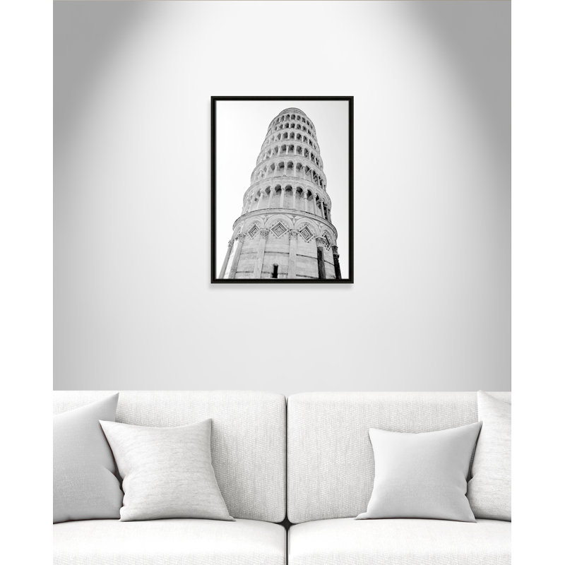 Iconic City Collection "Pisa" par Natalie Carpentieri, Cadre flottant espresso, Non, H 25,5 po x l 19,5 po x P 2 po