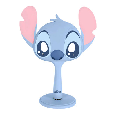 Stitch Ohana LED Handheld Makeup Mirror For Desk, Travel Makeup Mirror, Detachable Standing Base