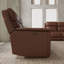 Causeuse inclinable électrique double avec console en pacane-1967134594