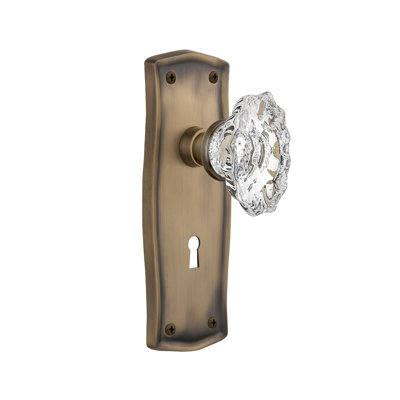 Prairie Plate with Decorative Keyhole and Chateau Door Knob