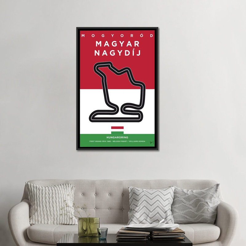 Impression sur toile tendue, "Minimal Movie", H 26 po x l 18 po x P 1,5 po, Toile encadrée noire, Pas de tapis
